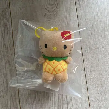 하와이 한정판 일광화상 파인애플 헬로키티 hello kitty 키링