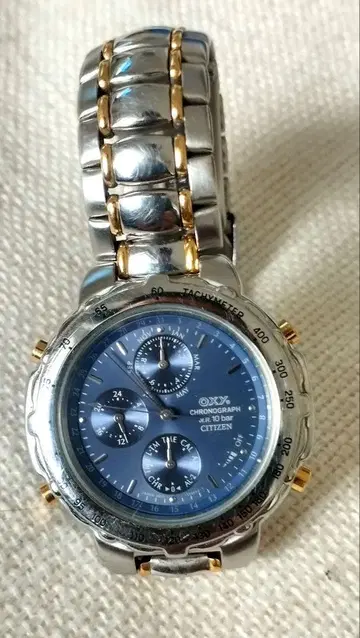 시티즌 Oxy Chronograph 레어 아날로그 손목시계