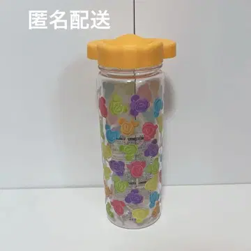 디즈니 아이스 캔디 패턴 수베니어 보틀 미키 오렌지
