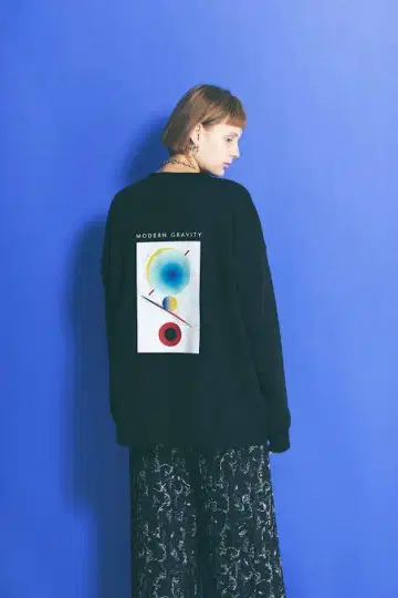 MOTTY 콜라보 BIG 우라케 풀오버 블랙
