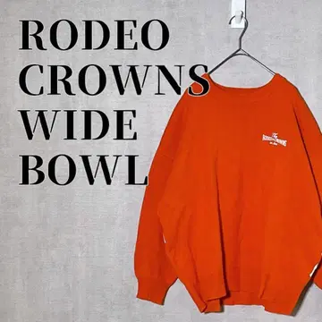 로데오 크라운 와이드 보울 니트 탑 BACK CROWN 빅 로고