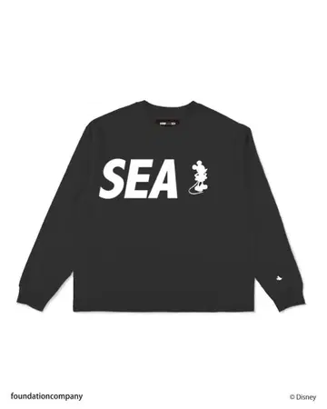 윈드앤씨 MICKEY POCKET SILHOUETTE LS TEE