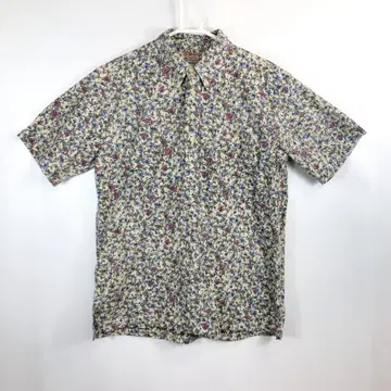 90s 하와이산 레인 스푸너 하프 버튼 풀오버 셔츠 M 안감