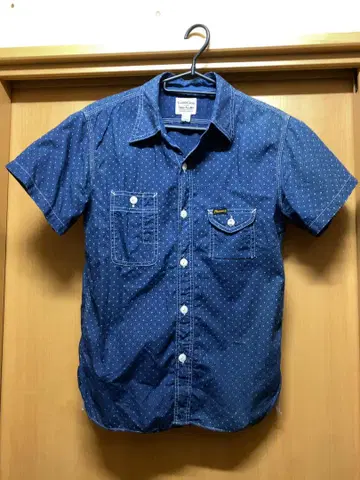 Pherrow's Shirt 스톰 블루 S 반팔 셔츠