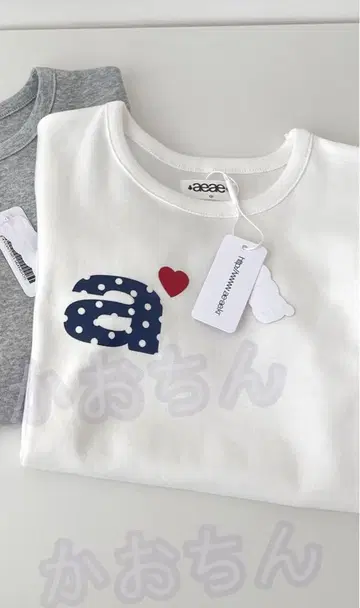 aeae 폴카 도트 디자인 티셔츠 화이트