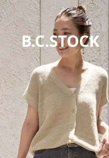 B.C STOCK 린넨 코튼 베스트