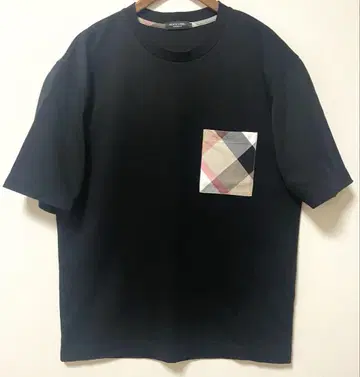 BLACK LABEL 체크 포켓 티셔츠