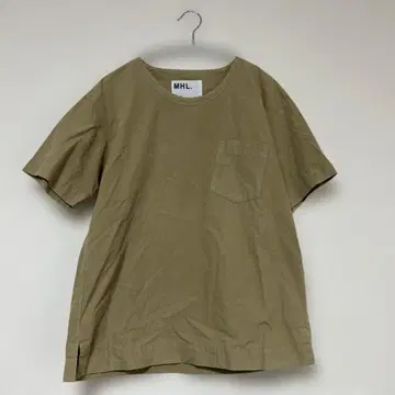 MHL. 반팔 셔츠 베이지 티셔츠 코튼