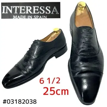INTERESSA 블랙 스트레이트 팁 6 1/2 (25cm)