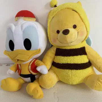 도날드 & 꿀 푸우 봉제 인형 세트 빅 봉제 인형 디즈니