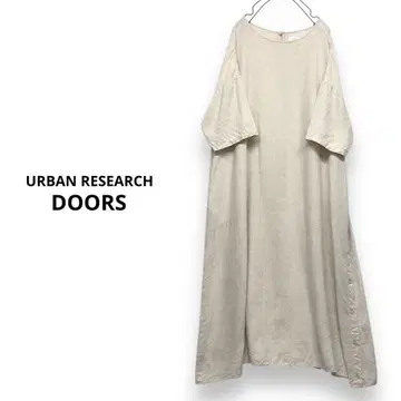 URBAN RESEARCH DOORS 린넨 사이드 버튼 슬릿 원피스 M