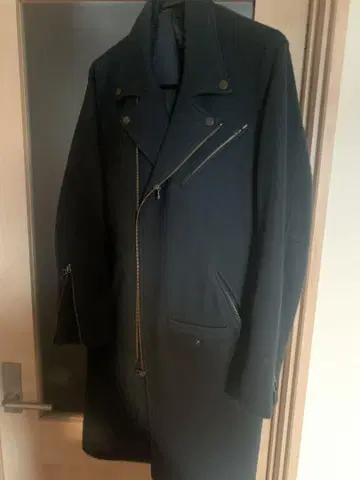 그린 울 혼방 피코트