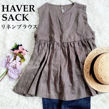 neatrobe 취급 HAVERSACK 하버색 린넨 슬리브리스 블라우스