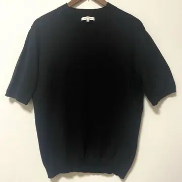 DESIGNWORKS 블랙 V넥 스웨터 48 코튼 100%