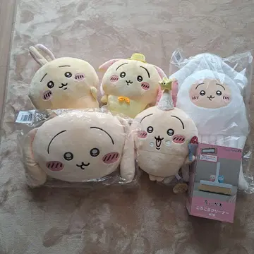 치이카와 (먼작귀) 토끼 봉제 인형 쿠션 롤링 클리너 오징어