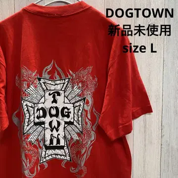 도그타운 DOG TOWN 레드 티셔츠 미사용 택 포함 L