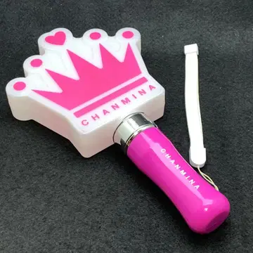 찬미나 CHANMINA 응원봉 왕관형 핑크