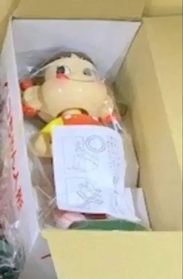 새상품 미개봉 30cm 탁상용 목이 움직이는 페코짱 인형 후지야
