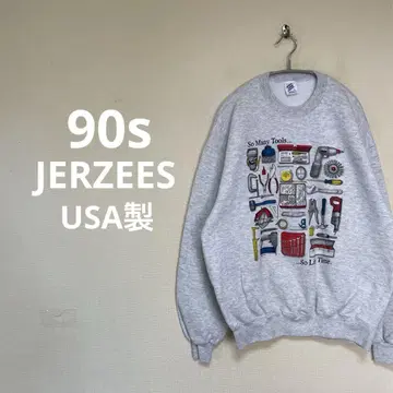 90s JERZEES USA제 맨투맨 그레이