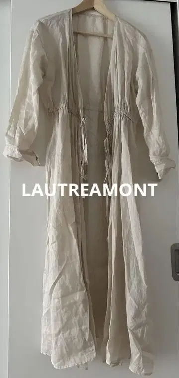LAUTREAMONT 아이보리 린넨 롱 원피스 겉옷