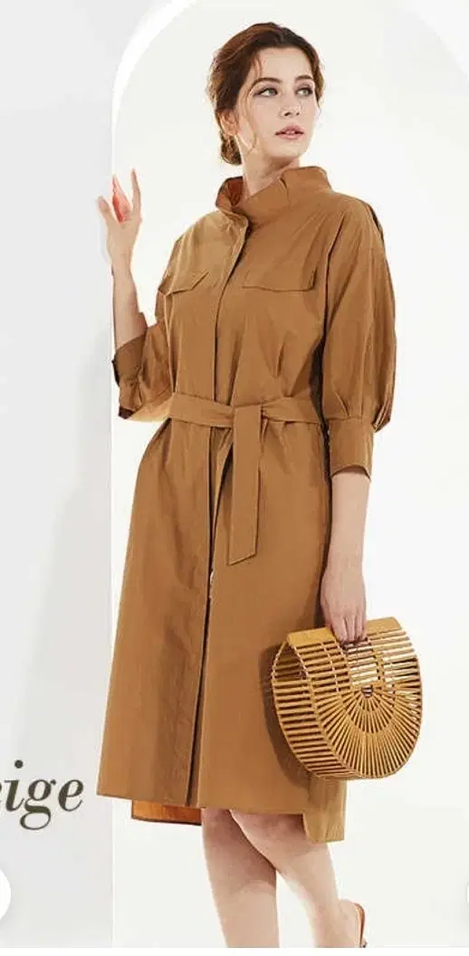 A.testoni Balloon Trench Wrinkle Onepiece