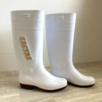 미사용 ZACTAS 내유 장화 화이트 26cm