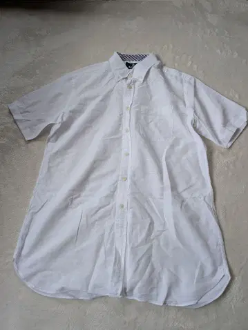 Aquascutum 반팔 셔츠 사이즈 43 화이트