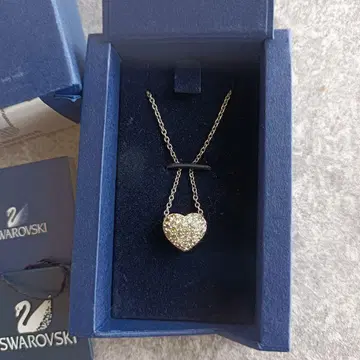 SWAROVSKI 스와로브스키 하트 리버서블 목걸이