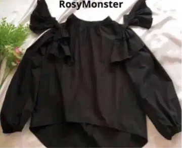 RosyMonster 로지몬스터 블라우스 블랙 검정 큰 리본