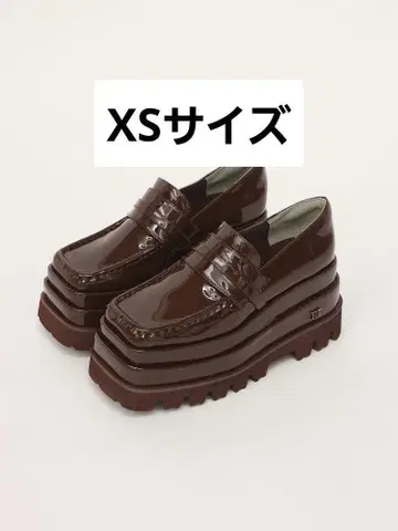 다리치 Darich 에나멜 플랫폼 로퍼 XS 브라운
