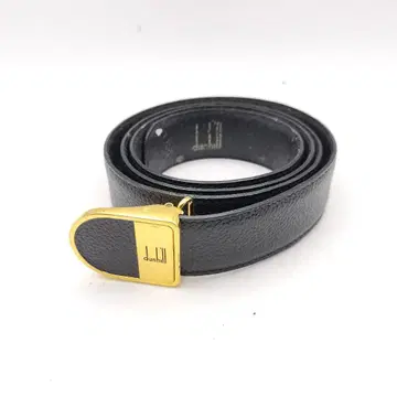 던힐 남성용 벨트 가죽 블랙