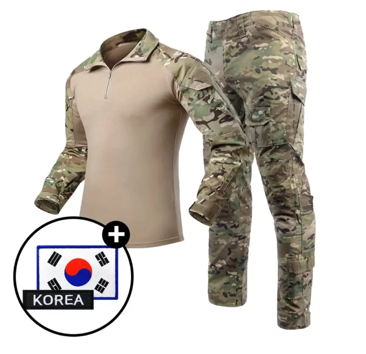 [SET] Tactical Combat Shirt Long Sleeve + Pants Set - Steel Troops W Outdoor Military