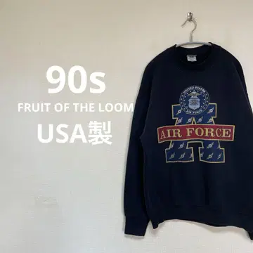 90s FRUIT OF THE LOOM USA제 블랙 USAF