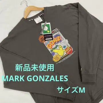 미사용 새상품 MARK GONZALES 긴팔 티셔츠 그레이 M #1155
