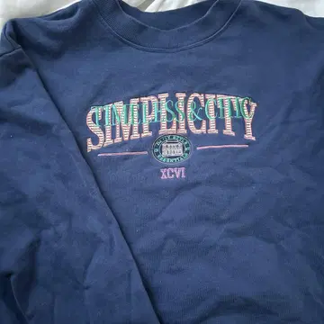 MOUSSY 네이비 프린트 트레이닝복 F