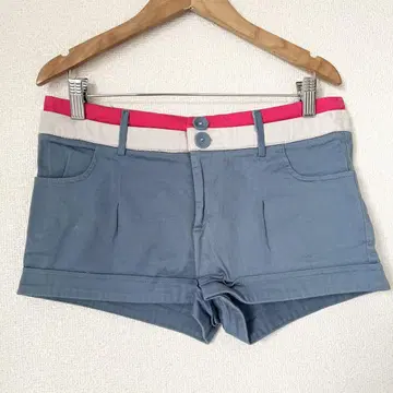 MOERY 모에리 숏 팬츠 숏 팬츠 미니 잿빛 블루 M 사이즈