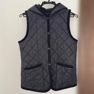 LAVENHAM 네이비 퀼팅 베스트 36