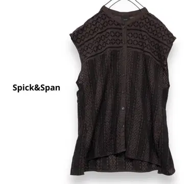 Spick&Span 브로이더 레이스 프렌치 블라우스