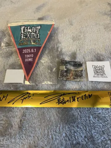 GLAY EXPO 도쿄돔 가랜드 배지 6/1 은색 테이프
