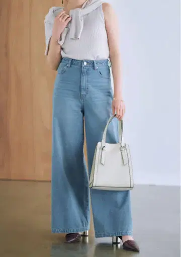 COHINA DENIM 플레어 와이드