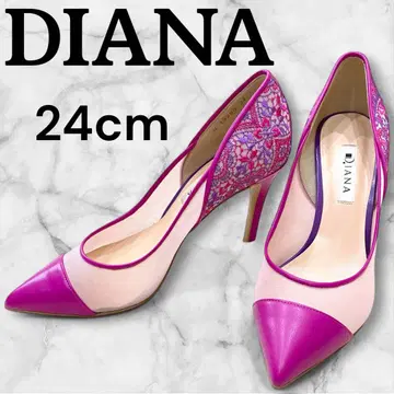 DIANA 다이애나 자수 하이힐 스틸레토 핑크 24cm