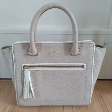 Kate Spade 핑크 베이지 백 숄더 스트랩 없음