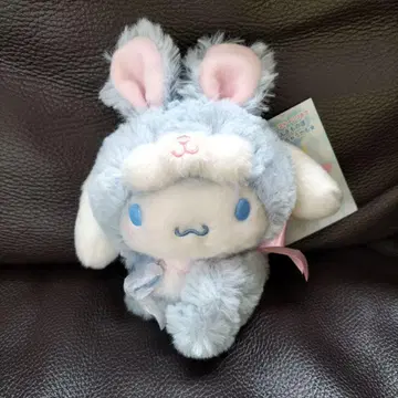 시나모롤 산리오 스카이블루 토끼 봉제 인형 키링 컬러 스톤 포함