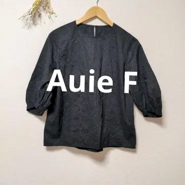 Auie F 아위예프 자수 블라우스 상의 세련된 귀여운