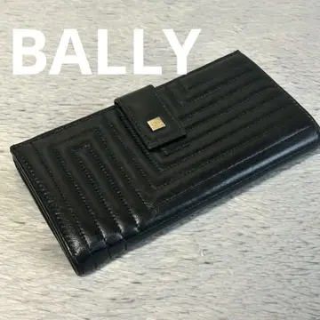 BALLY 발리 3단 폴더형 지갑 장지갑 남성용 및 여성용 블랙