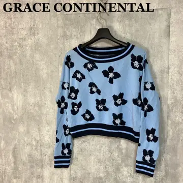 GRACE CONTINENTAL 꽃무늬 숏 기장 상의 36