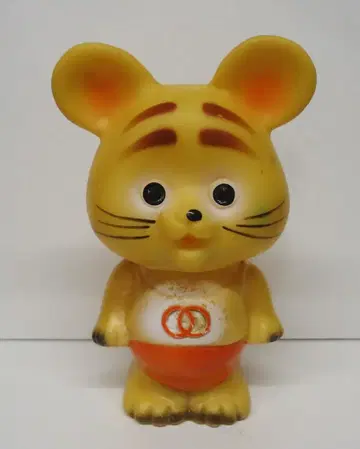 도쿄 상호 은행 저금통 토라노코 토라짱 미니/빨간색 95mm