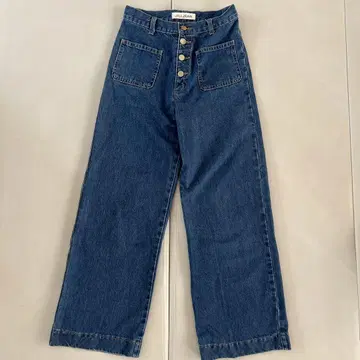 JILLSTUART JILLJEAN 와이드 레그 데님 인디고 블루