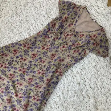 로라 애슐리 L 꽃무늬 원피스 플레어