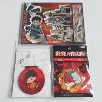 염염의 소방대 삼라 히카베 아크릴 스탠드 걸이형 러버 스트랩